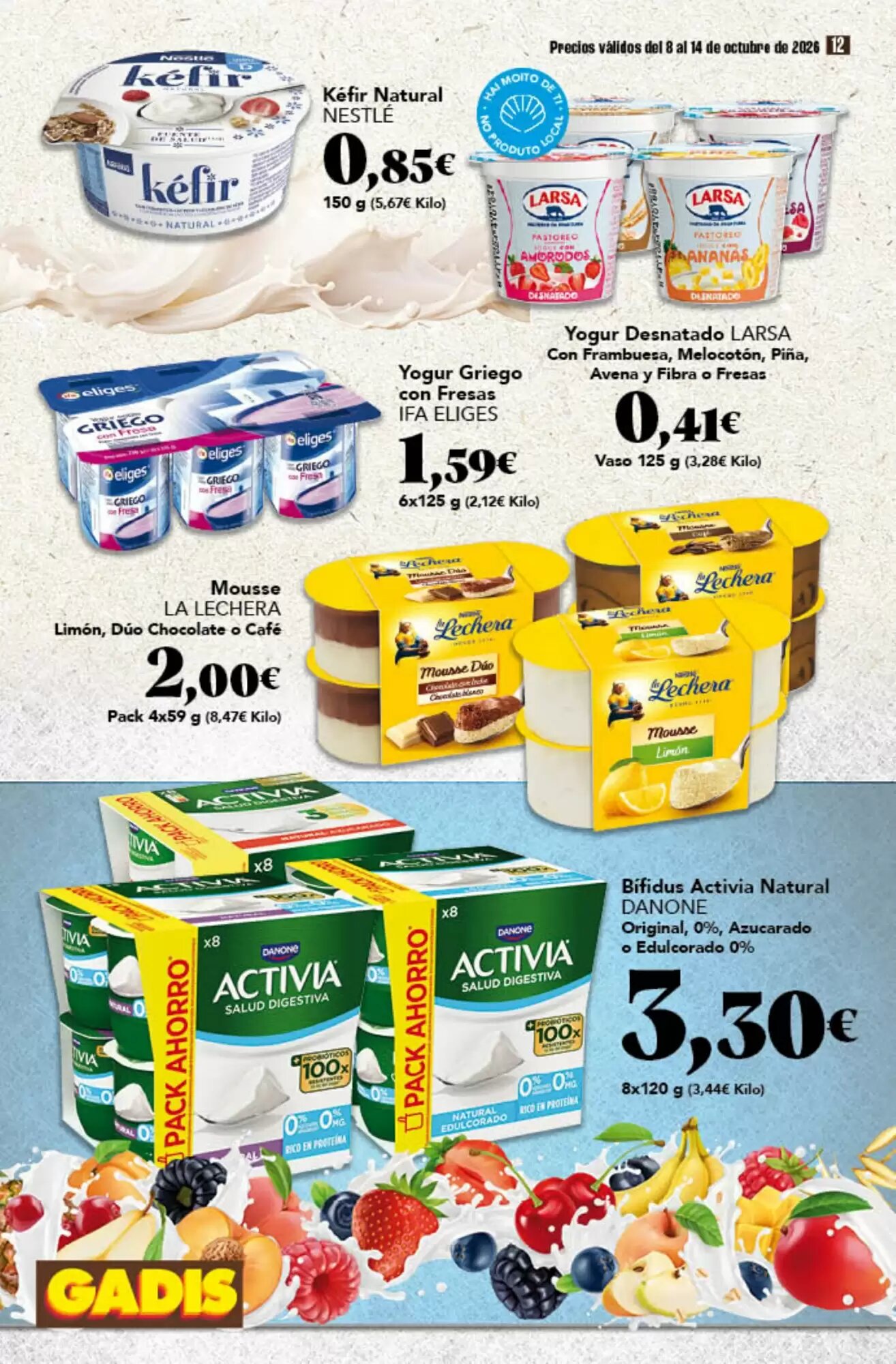 Folleto promocional de Gadis válido desde el 08/10/2026 - Página 12.