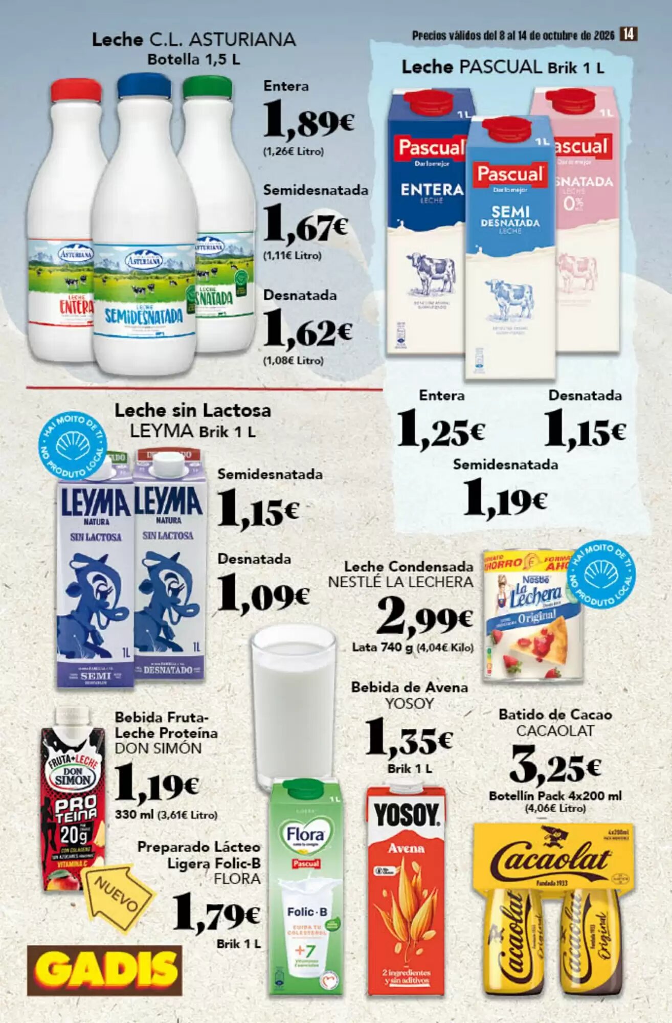 Folleto promocional de Gadis válido desde el 08/10/2026 - Página 14.