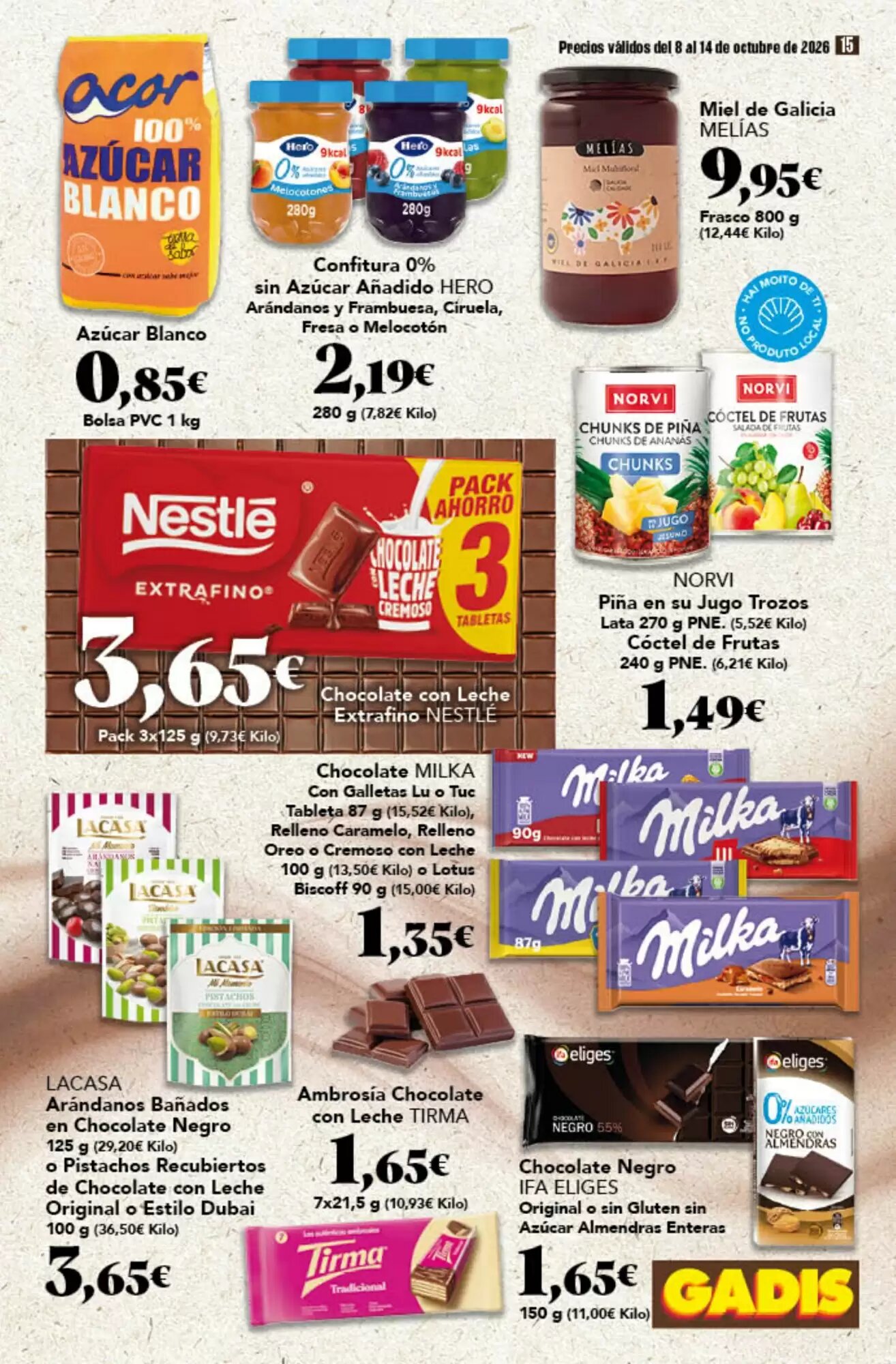 Folleto promocional de Gadis válido desde el 08/10/2026 - Página 15.