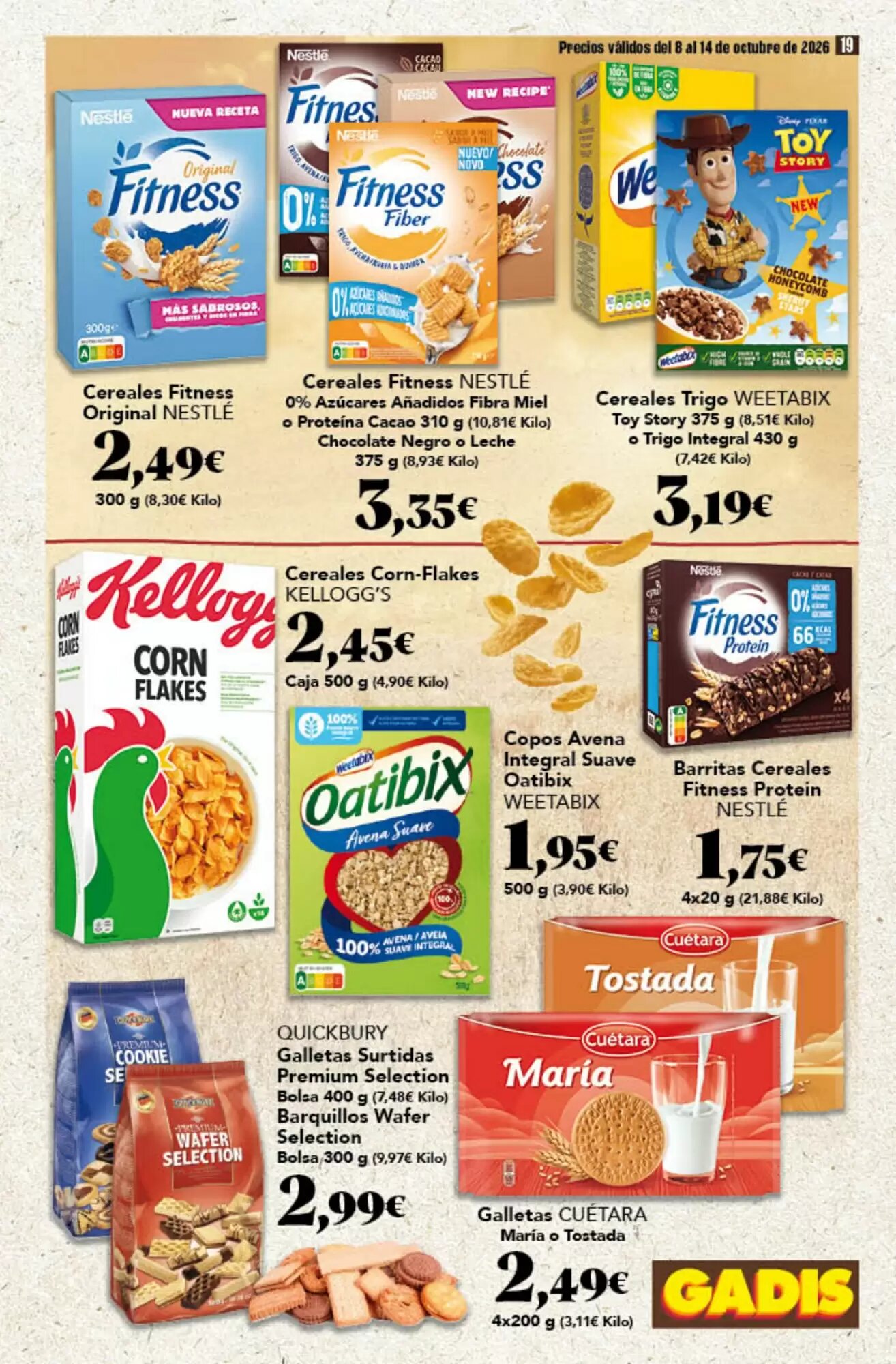Folleto promocional de Gadis válido desde el 08/10/2026 - Página 19.
