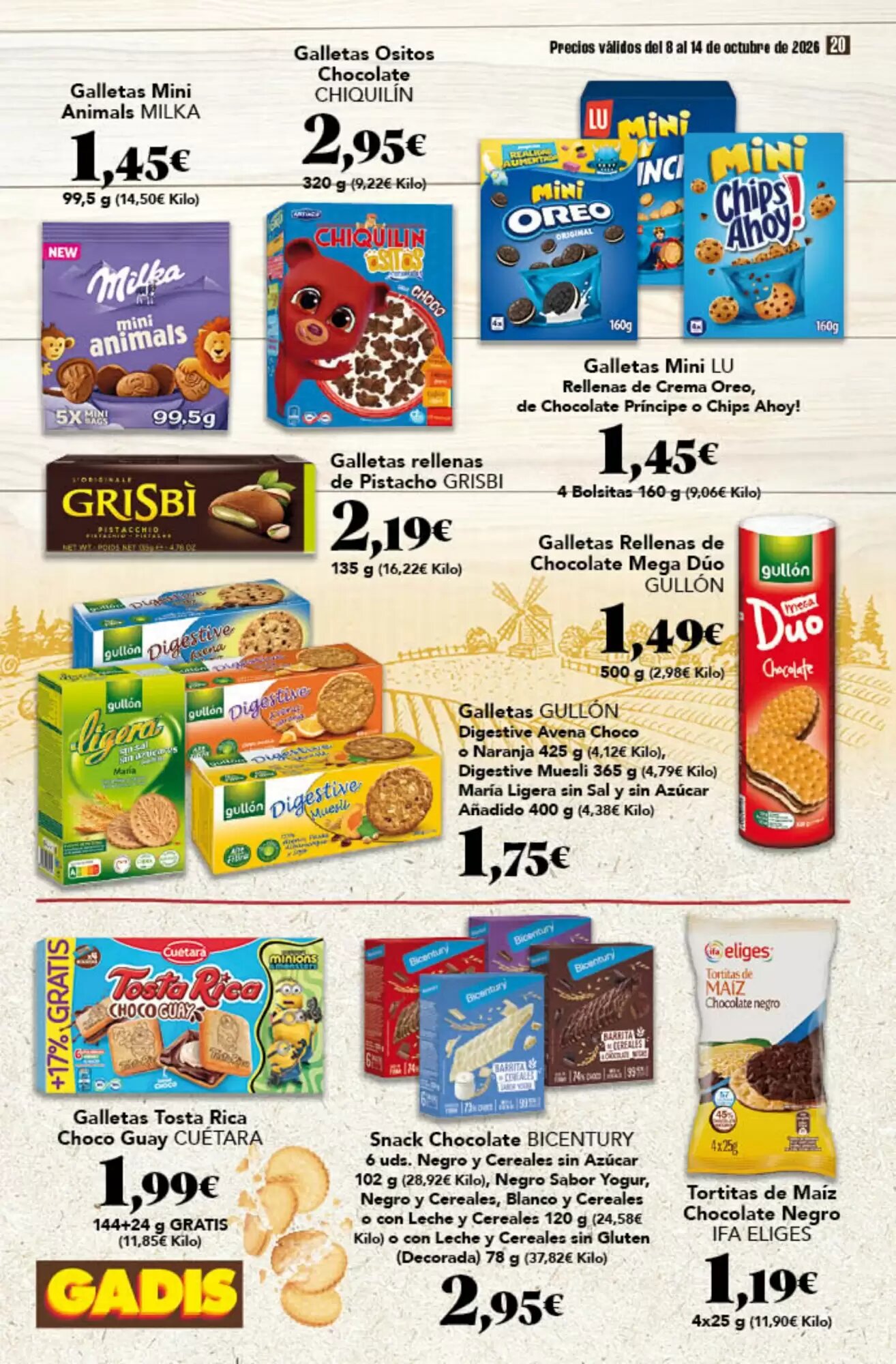 Folleto promocional de Gadis válido desde el 08/10/2026 - Página 20.