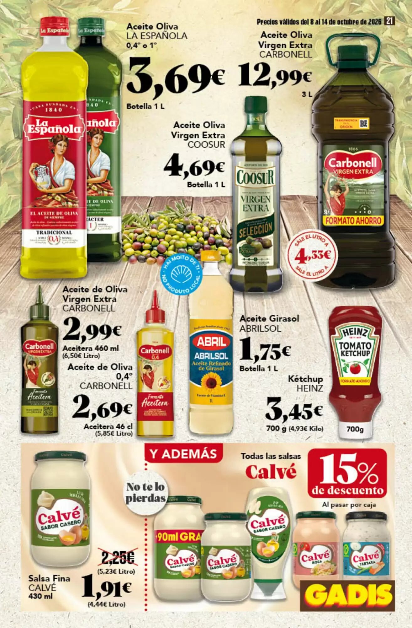 Folleto promocional de Gadis válido desde el 08/10/2026 - Página 21.