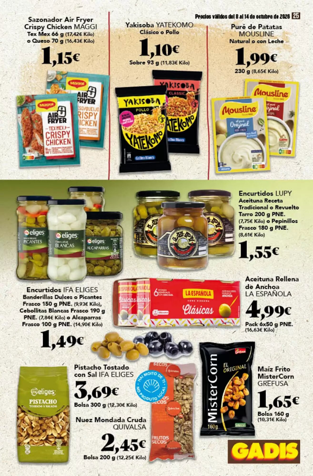 Folleto promocional de Gadis válido desde el 08/10/2026 - Página 25.