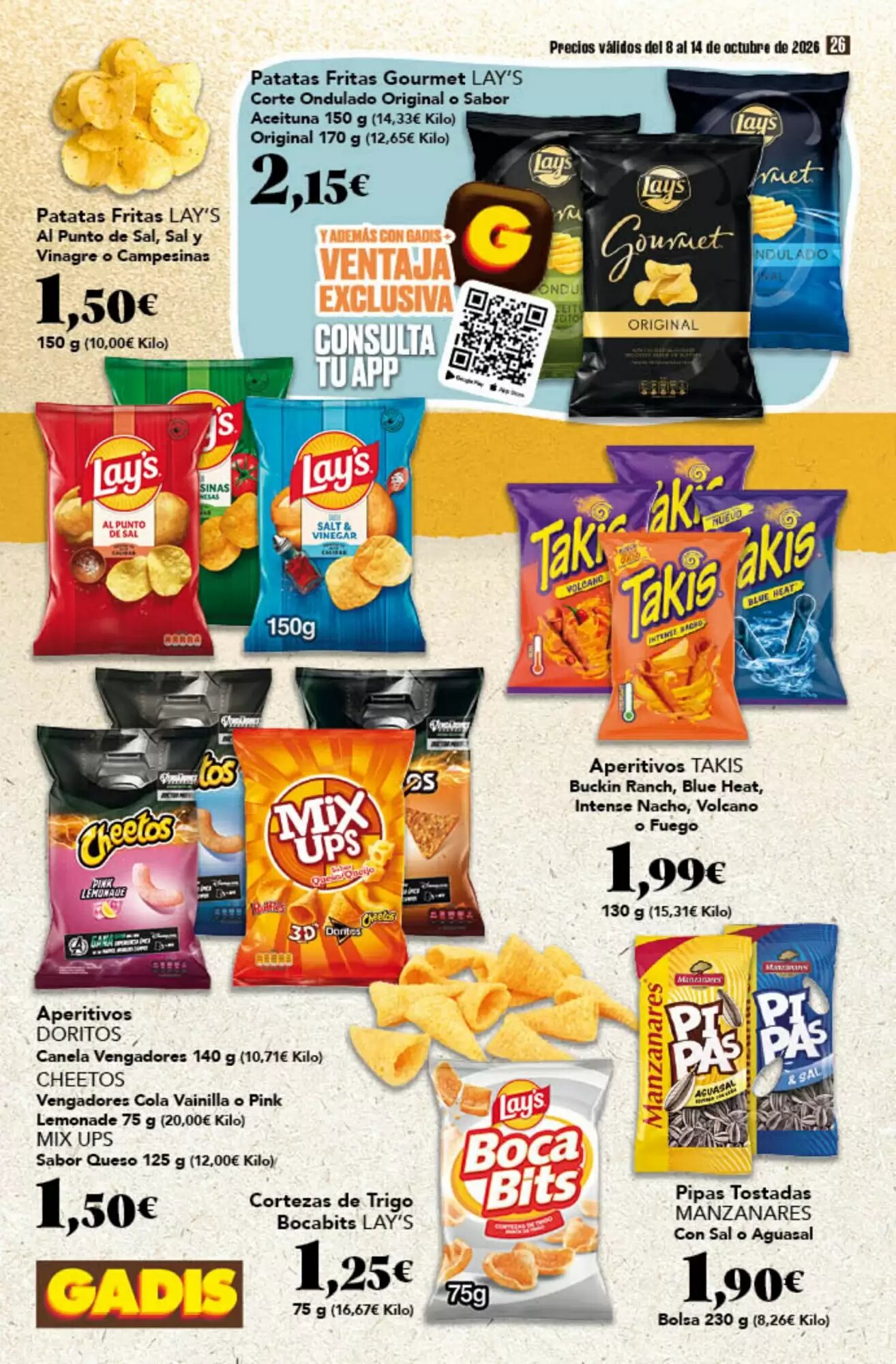 Folleto promocional de Gadis válido desde el 08/10/2026 - Página 26.