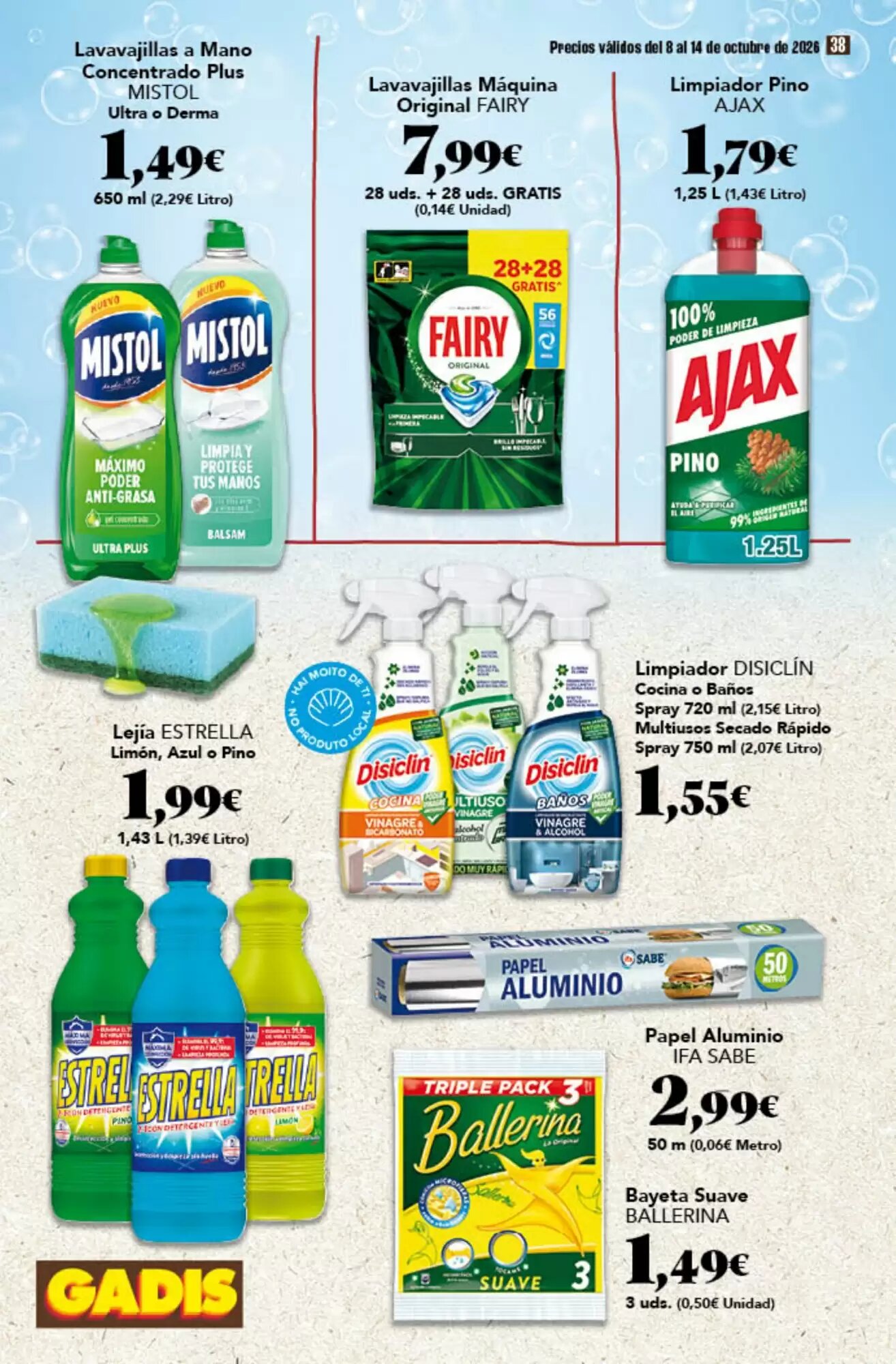 Folleto promocional de Gadis válido desde el 08/10/2026 - Página 38.