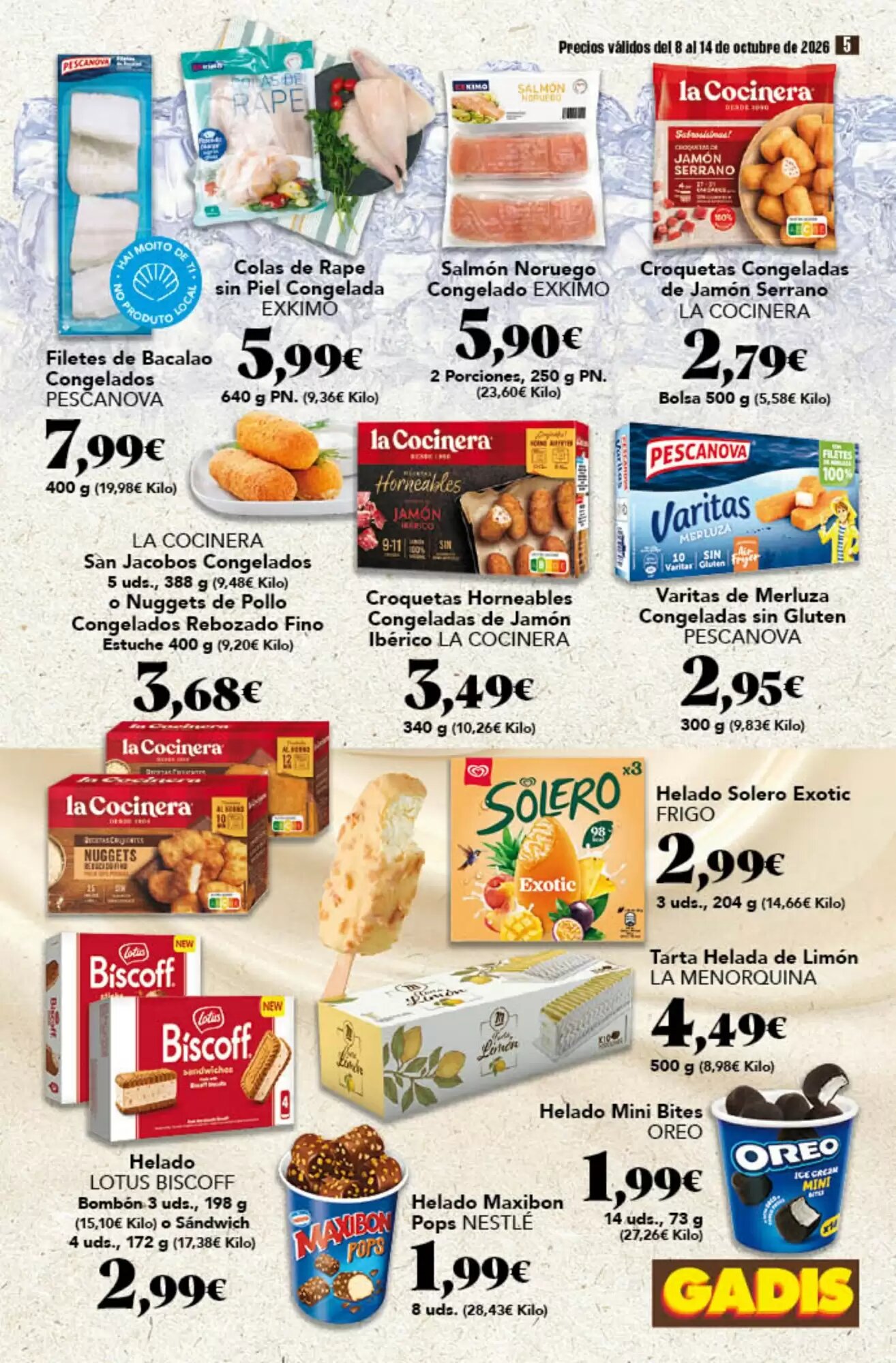 Folleto promocional de Gadis válido desde el 08/10/2026 - Página 5.