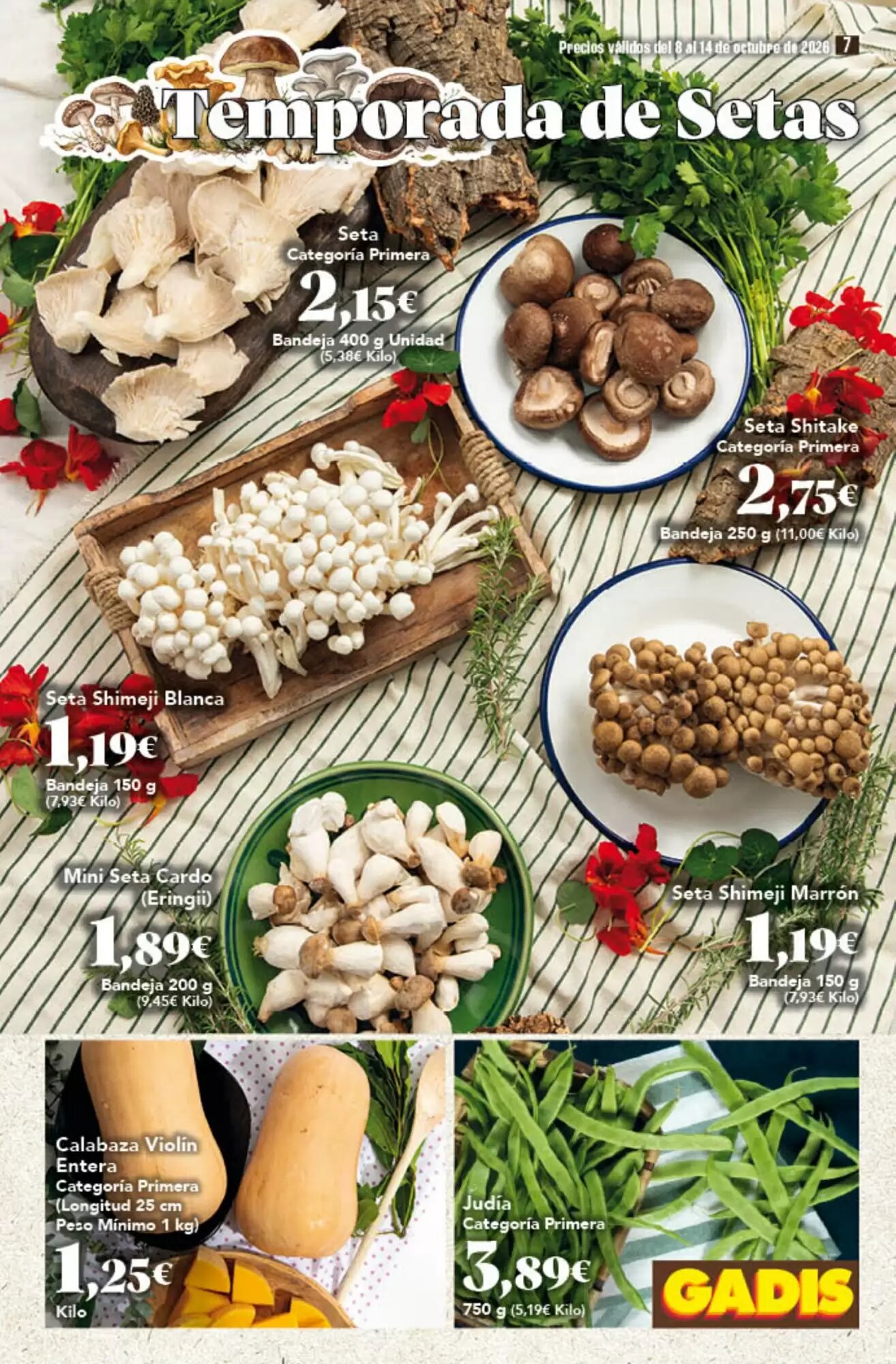 Folleto promocional de Gadis válido desde el 08/10/2026 - Página 7.