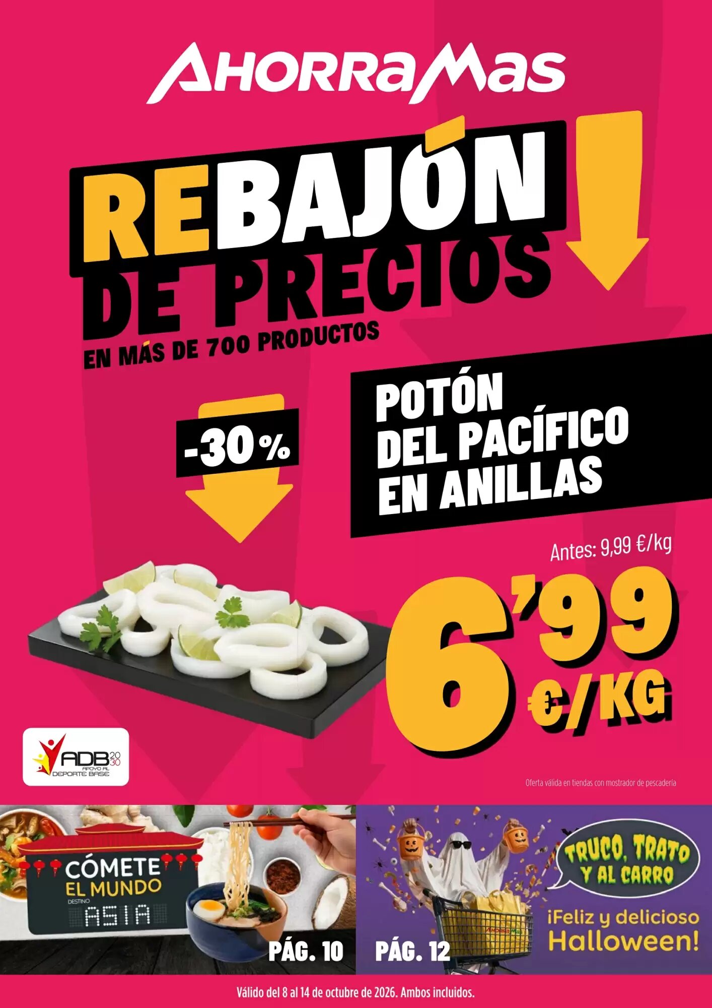Folleto promocional de AhorraMas válido desde el 08/10/2026 - Página 1.