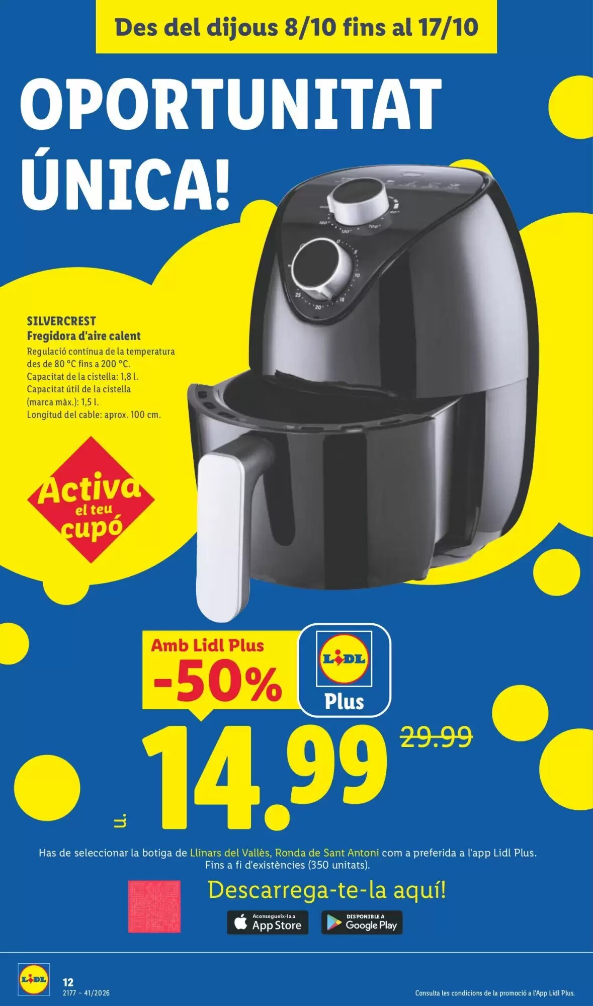 Folleto promocional de Lidl válido desde el 08/10/2026 - Página 12.