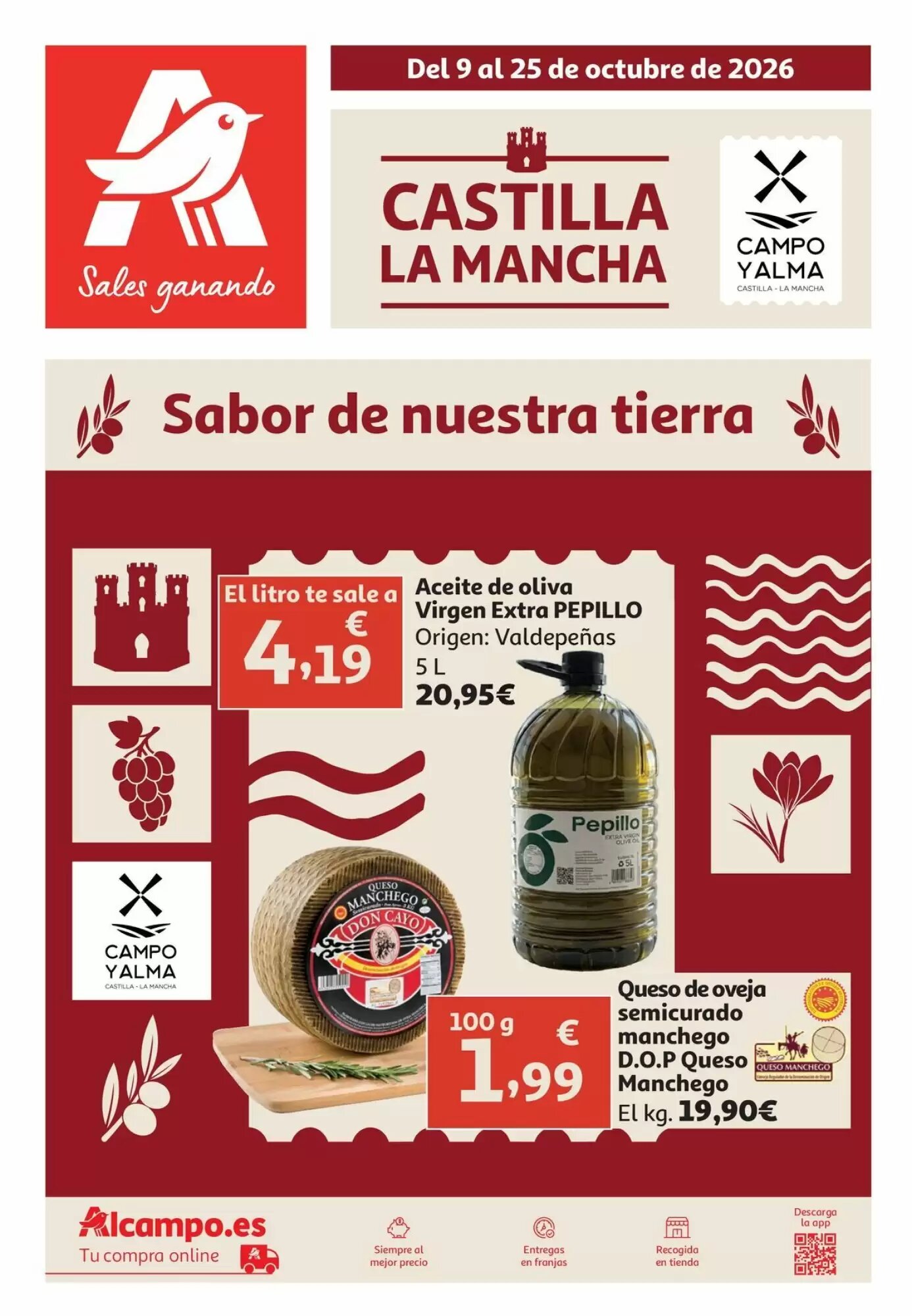 Folleto promocional de Alcampo válido desde el 09/10/2026 - Página 1.