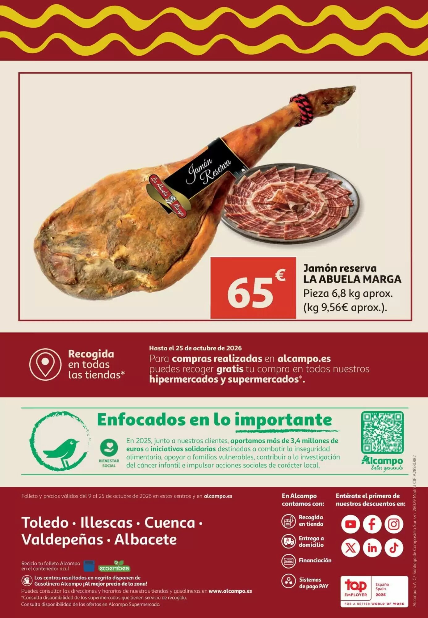 Folleto promocional de Alcampo válido desde el 09/10/2026 - Página 12.