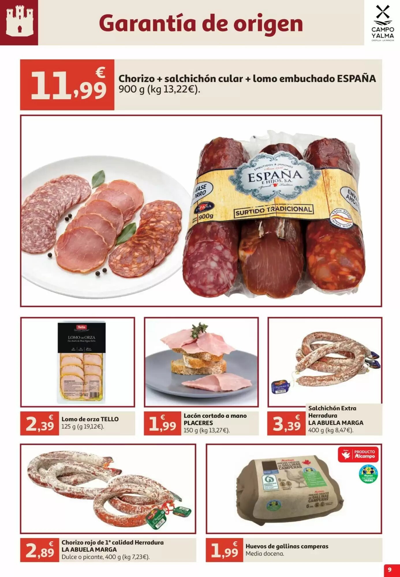 Folleto promocional de Alcampo válido desde el 09/10/2026 - Página 9.