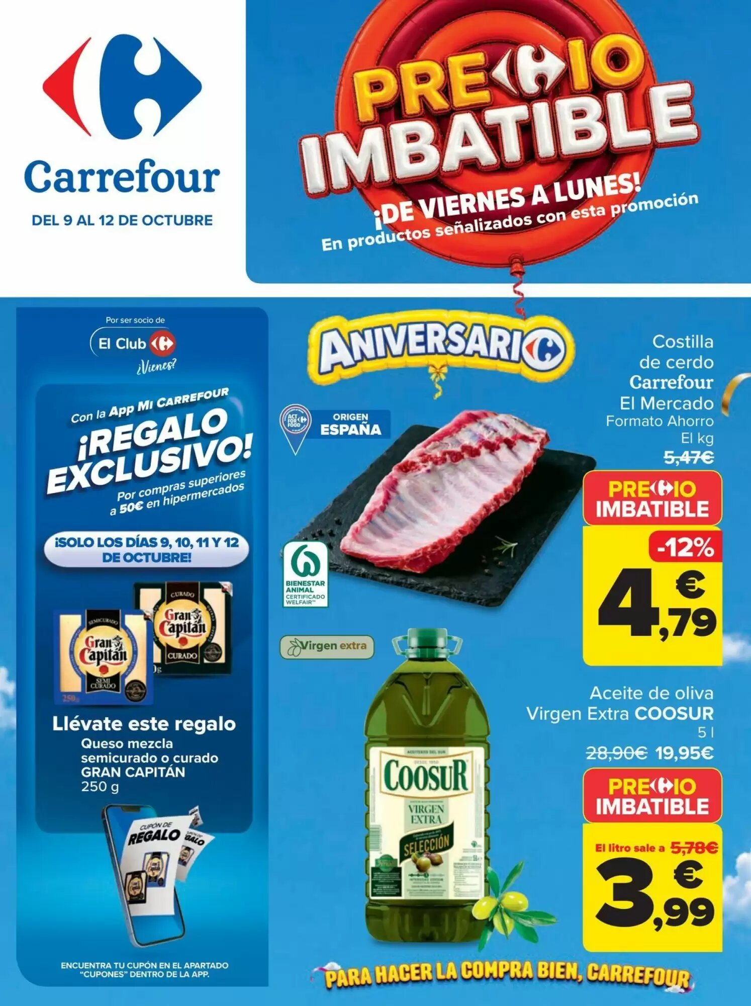 Folleto promocional de Carrefour válido desde el 09/10/2026 - Página 1.