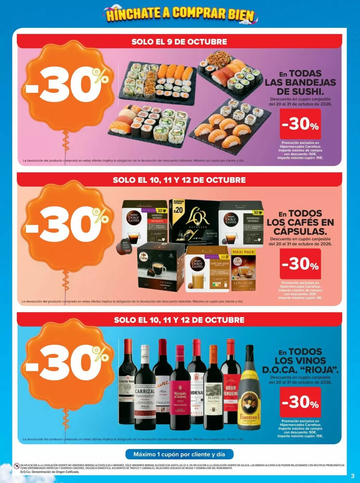 Folleto promocional de Carrefour válido desde el 09/10/2026 - Página 3.
