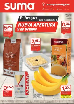 Folleto promocional de Suma Supermercados válido desde el 09/10/2026