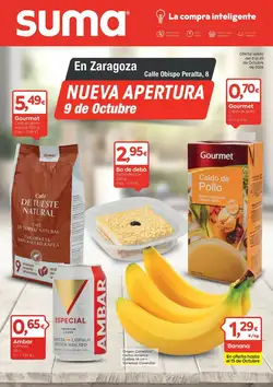 Folleto promocional de Suma Supermercados válido desde el 09/10/2026