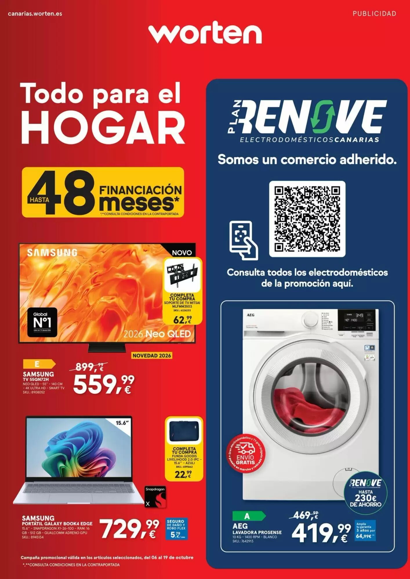 Folleto promocional de Worten válido desde el 09/10/2026 - Página 1.