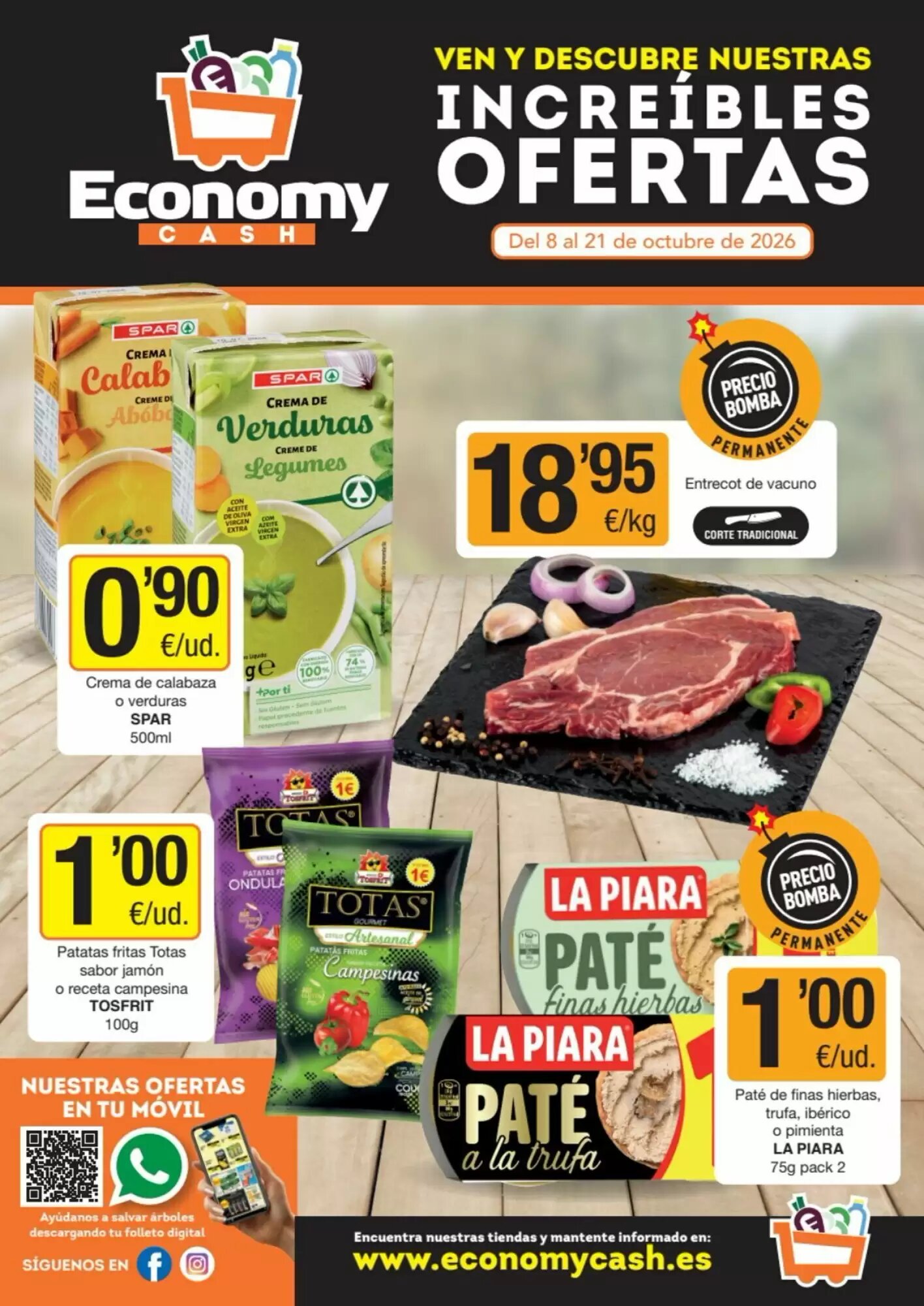 Folleto promocional de Economy Cash válido desde el 09/10/2026 - Página 1.