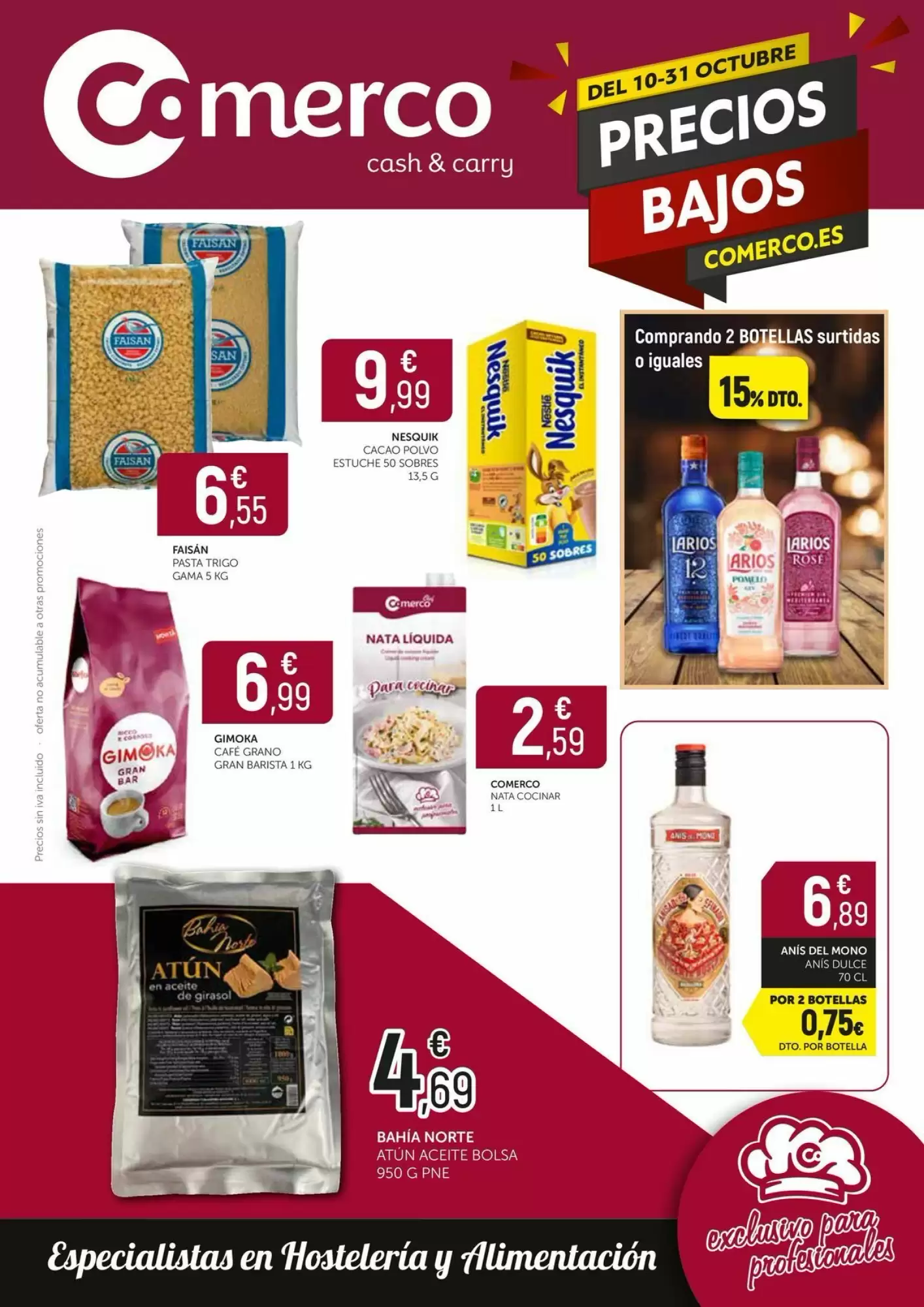 Folleto promocional de Comerco Cash & Carry válido desde el 10/10/2026 - Página 1.