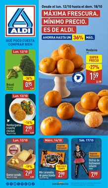 Folleto promocional de ALDI válido desde el 12/10/2026