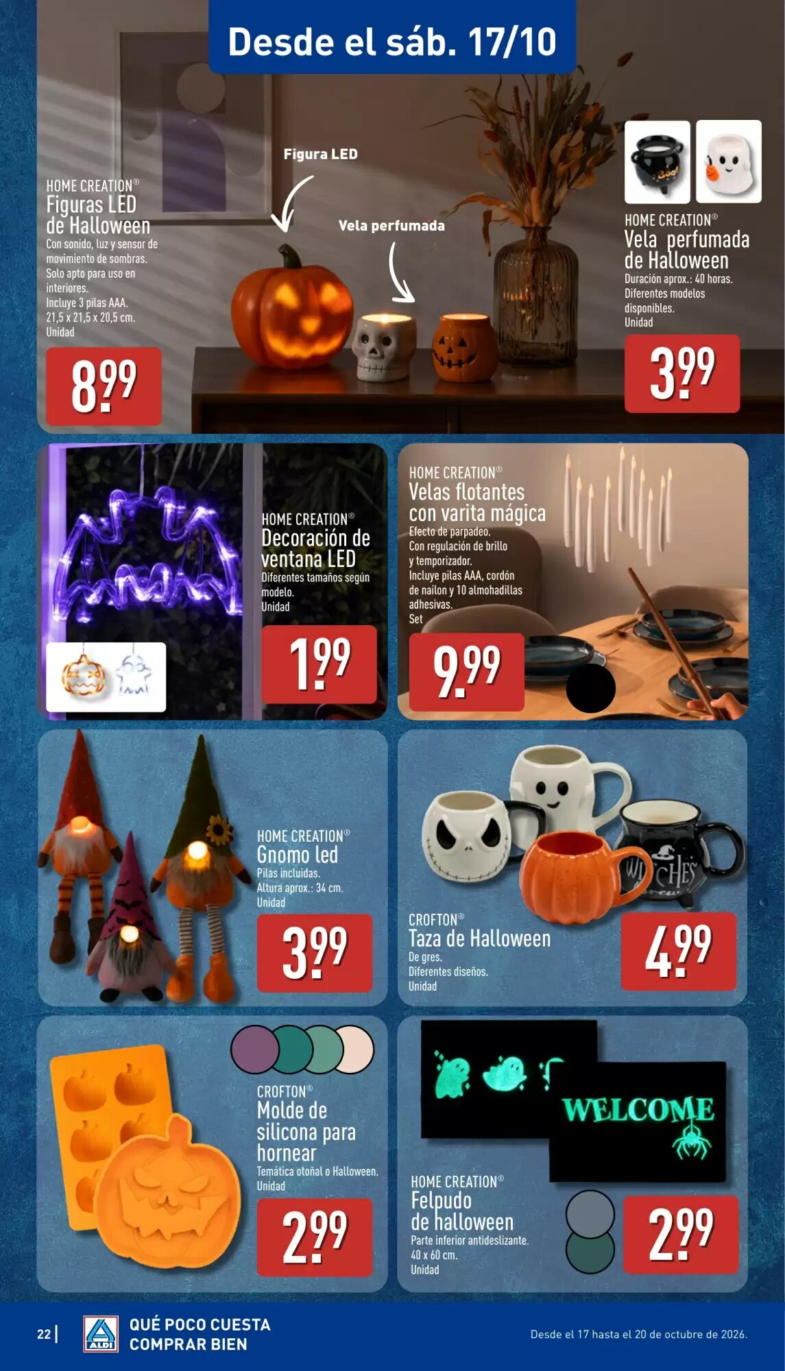 Folleto promocional de ALDI válido desde el 12/10/2026 - Página 22.