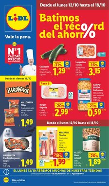 Folleto promocional de Lidl válido desde el 12/10/2026