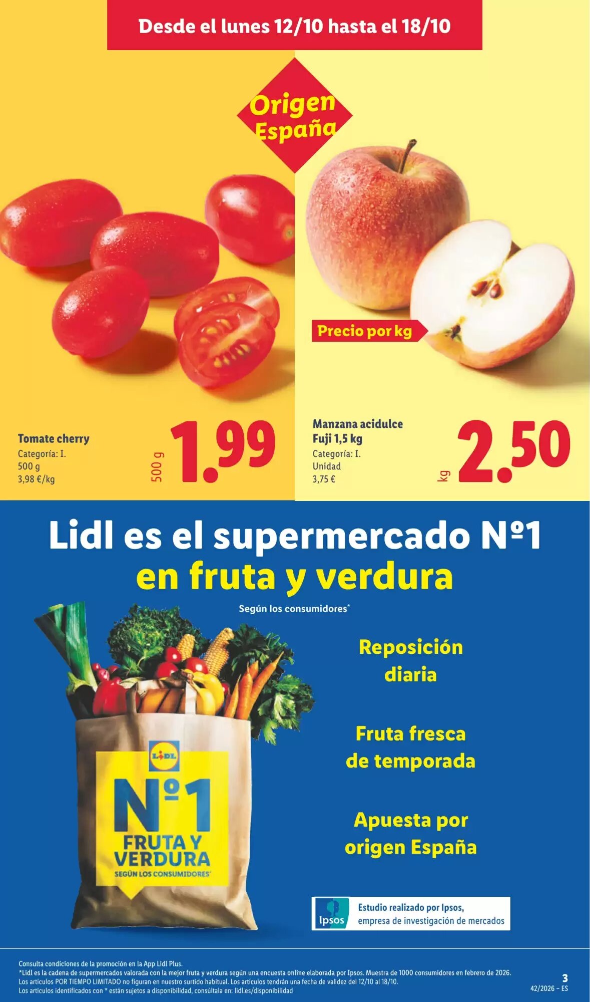 Folleto promocional de Lidl válido desde el 12/10/2026 - Página 3.