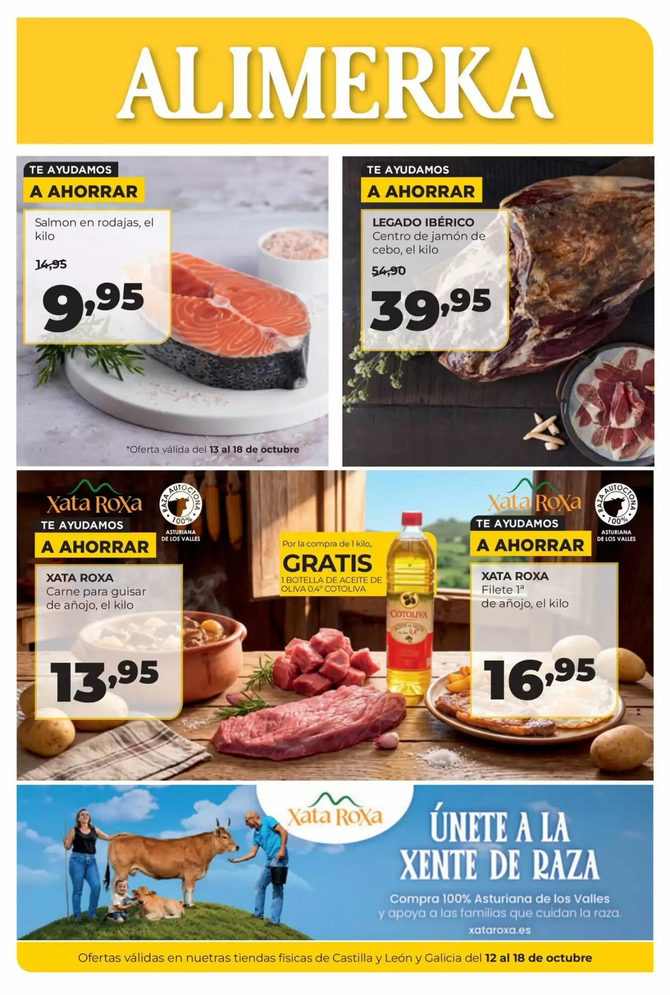 Folleto promocional de Alimerka válido desde el 12/10/2026 - Página 1.
