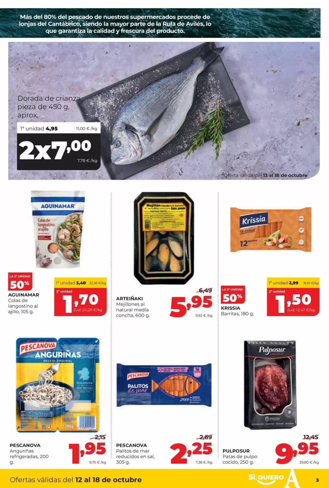 Folleto promocional de Alimerka válido desde el 12/10/2026 - Página 3.