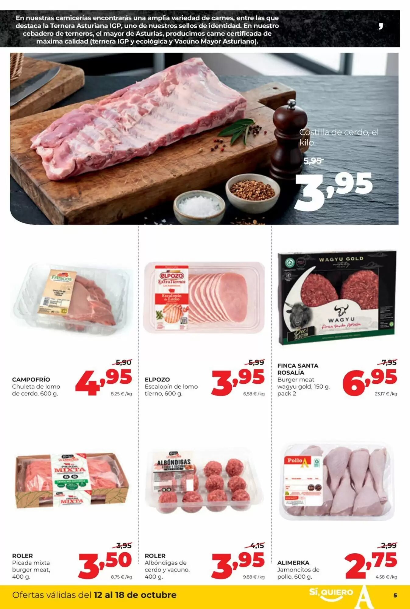 Folleto promocional de Alimerka válido desde el 12/10/2026 - Página 5.