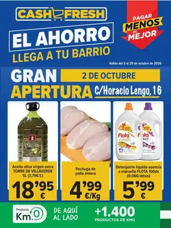 Folleto promocional de Cash Fresh válido desde el 12/10/2026