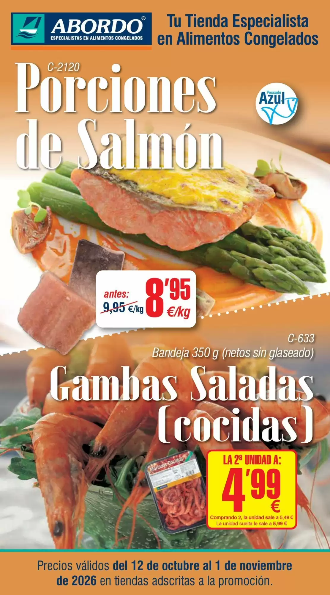 Folleto promocional de Abordo válido desde el 12/10/2026 - Página 1.