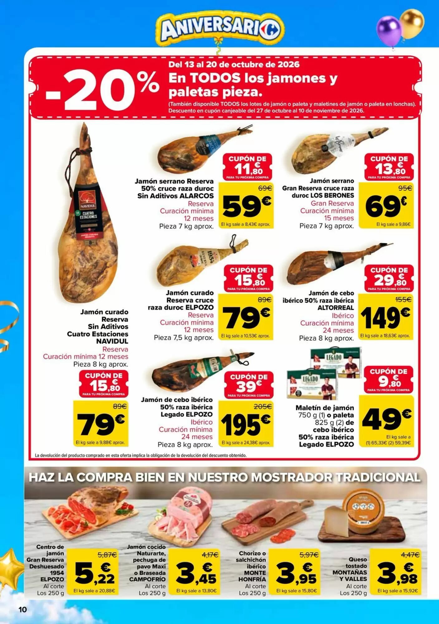 Folleto promocional de Carrefour válido desde el 13/10/2026 - Página 10.
