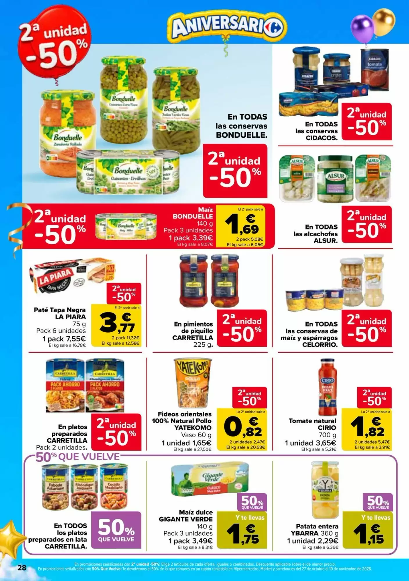 Folleto promocional de Carrefour válido desde el 13/10/2026 - Página 28.