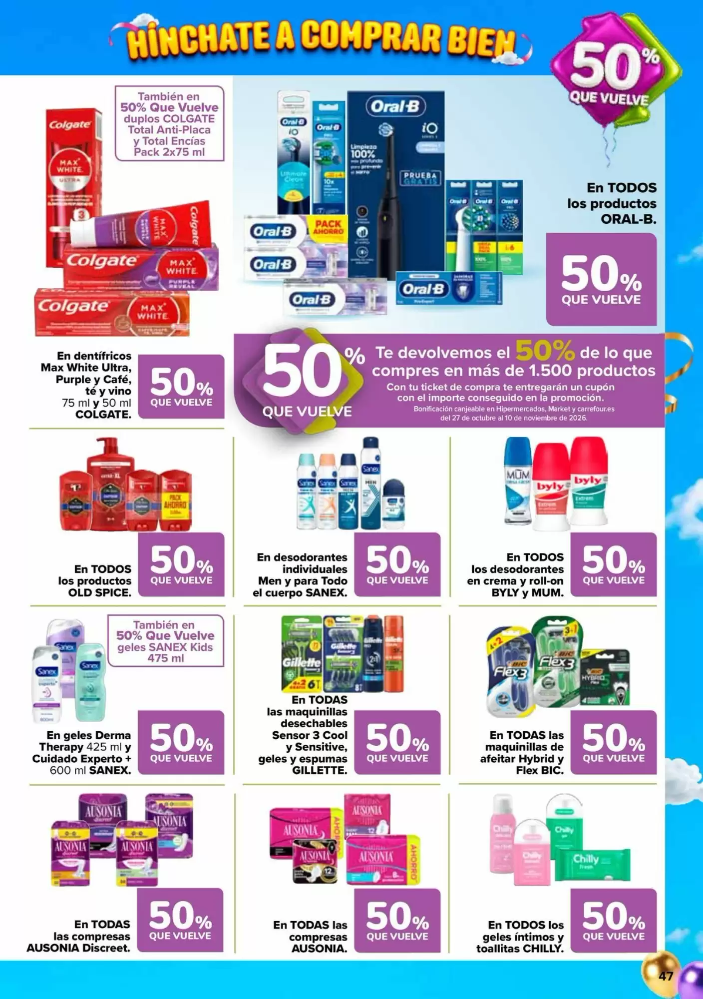 Folleto promocional de Carrefour válido desde el 13/10/2026 - Página 47.