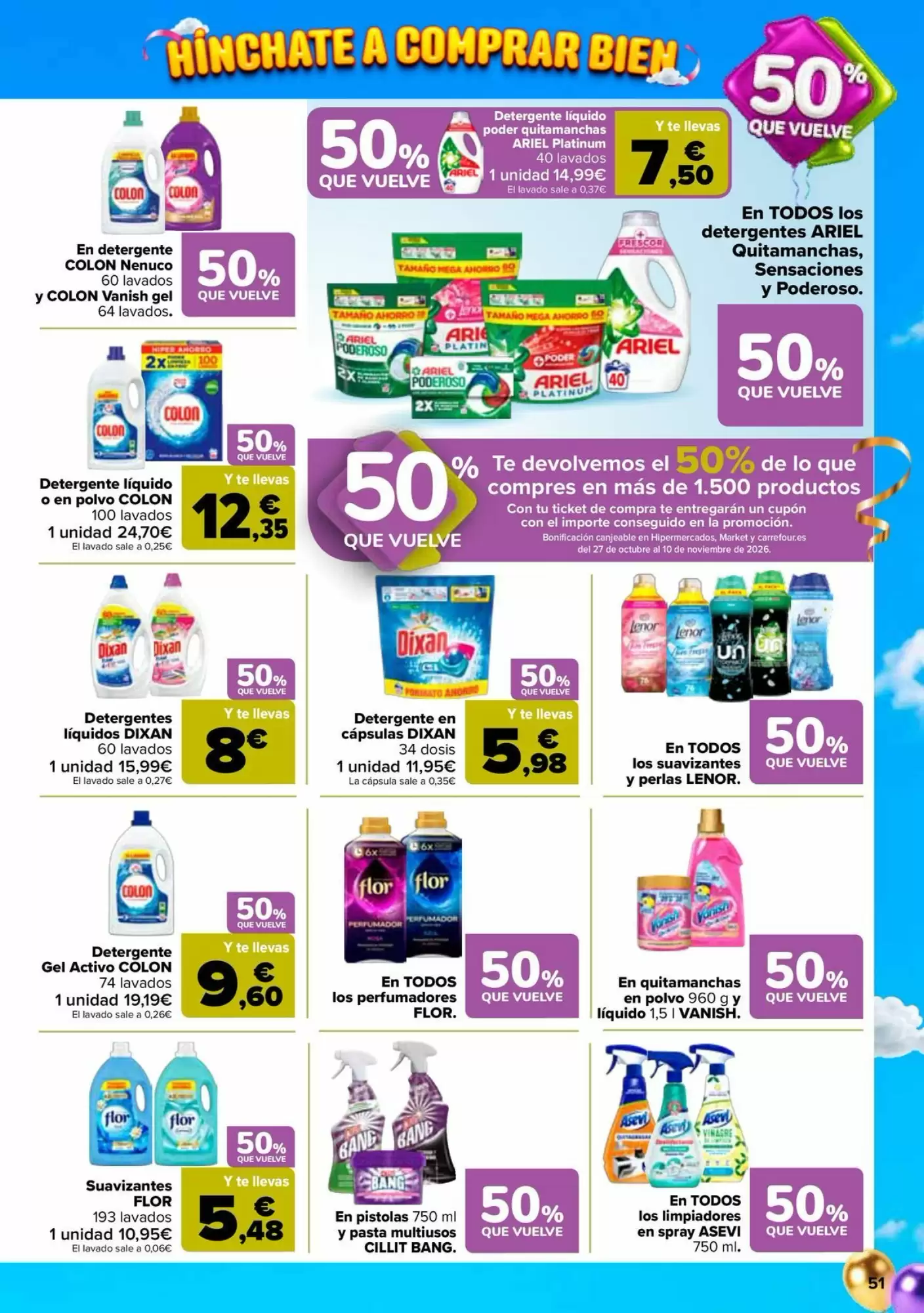 Folleto promocional de Carrefour válido desde el 13/10/2026 - Página 51.