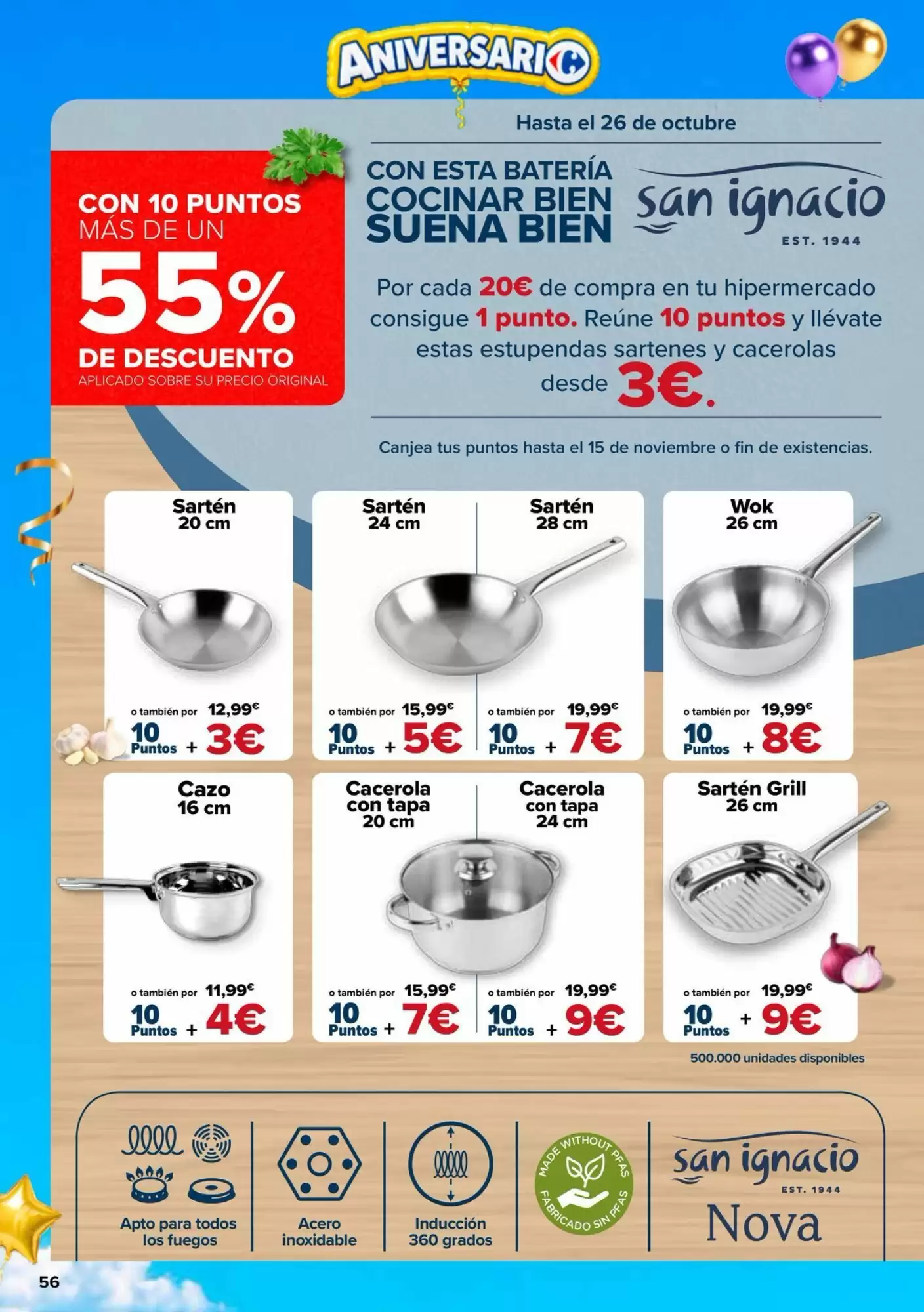 Folleto promocional de Carrefour válido desde el 13/10/2026 - Página 56.