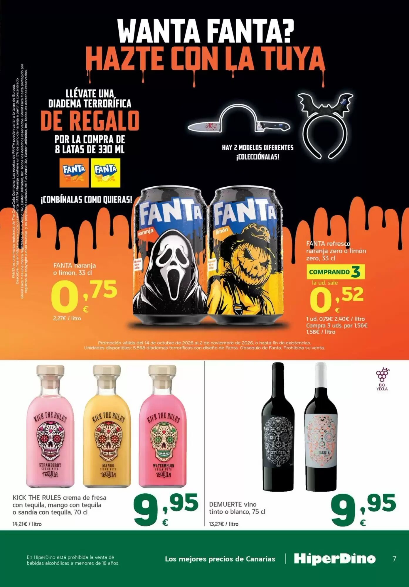 Folleto promocional de HiperDino válido desde el 13/10/2026 - Página 7.