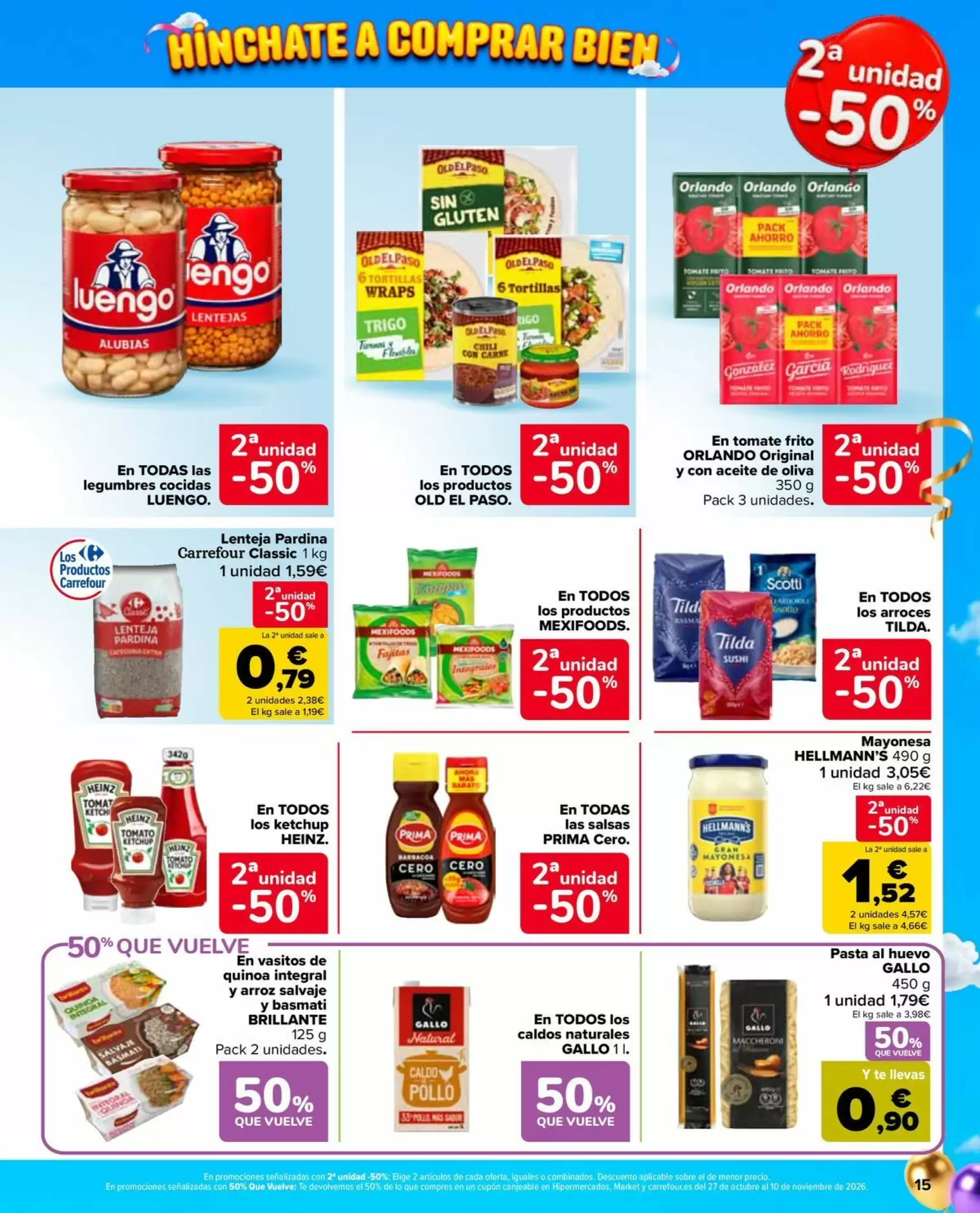 Folleto promocional de Carrefour Market válido desde el 13/10/2026 - Página 15.