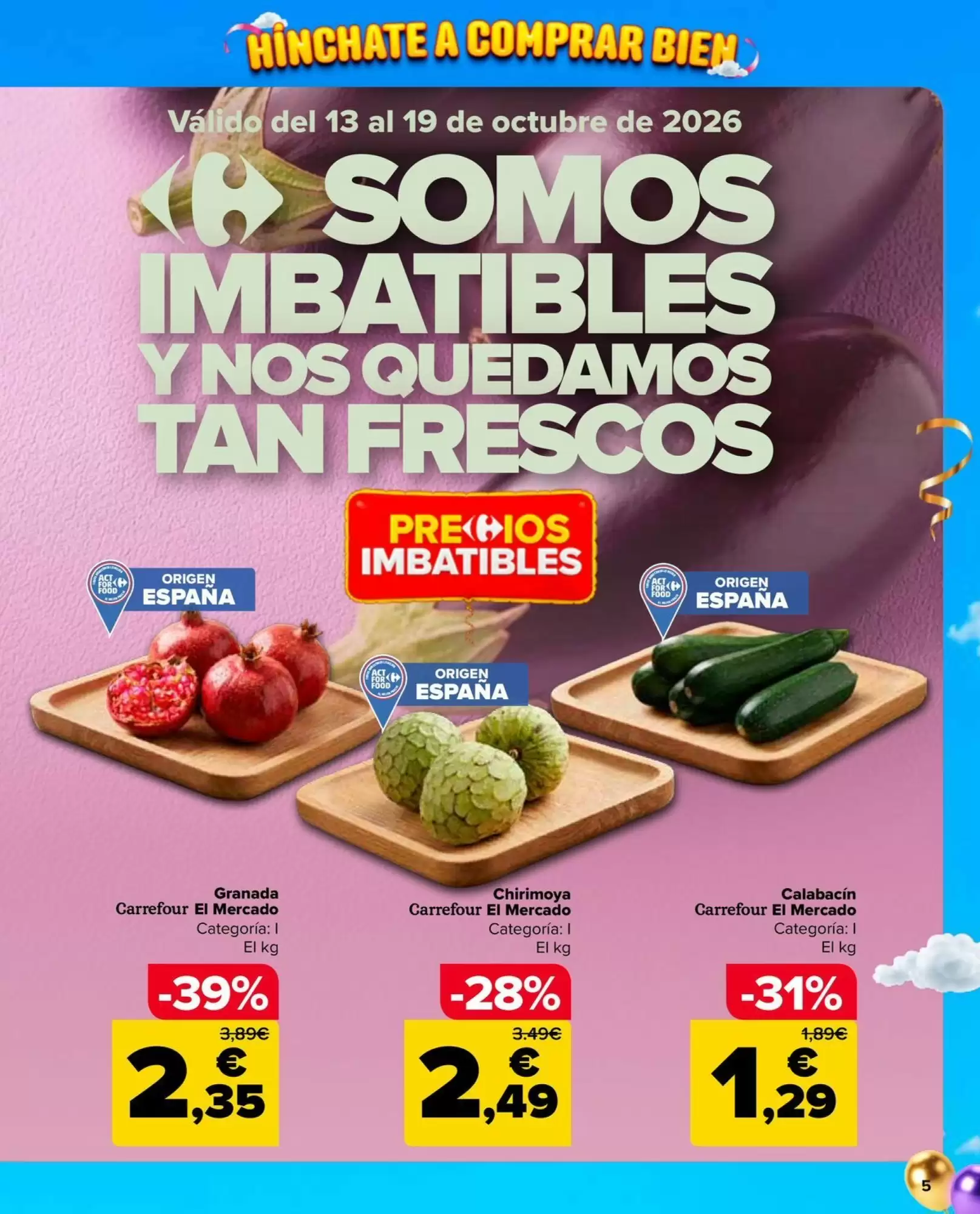 Folleto promocional de Carrefour Market válido desde el 13/10/2026 - Página 5.