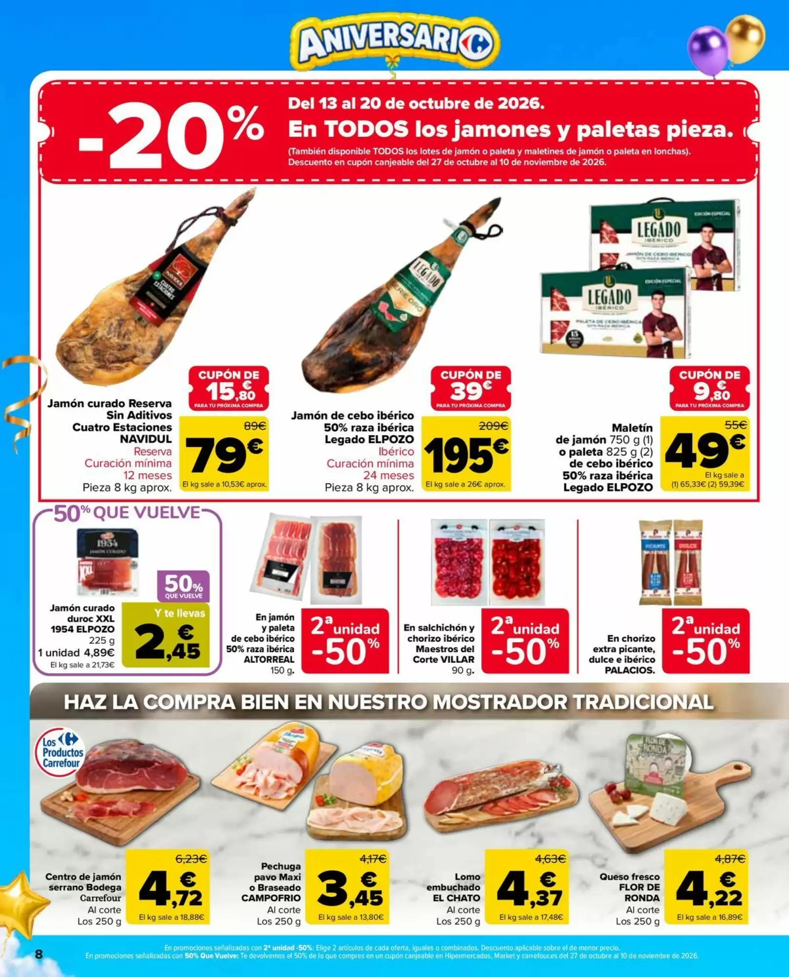 Folleto promocional de Carrefour Market válido desde el 13/10/2026 - Página 8.