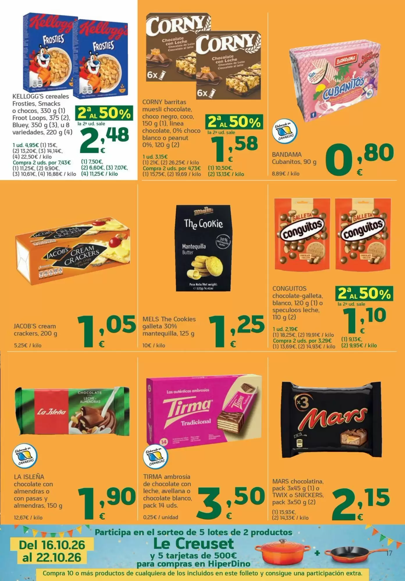 Folleto promocional de HiperDino válido desde el 13/10/2026 - Página 17.