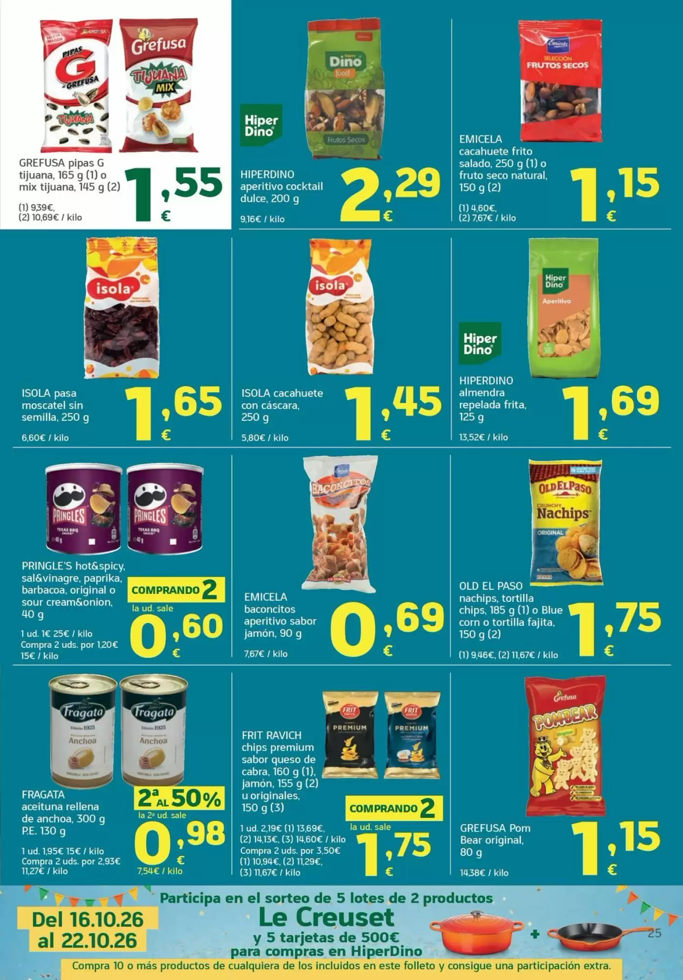 Folleto promocional de HiperDino válido desde el 13/10/2026 - Página 25.