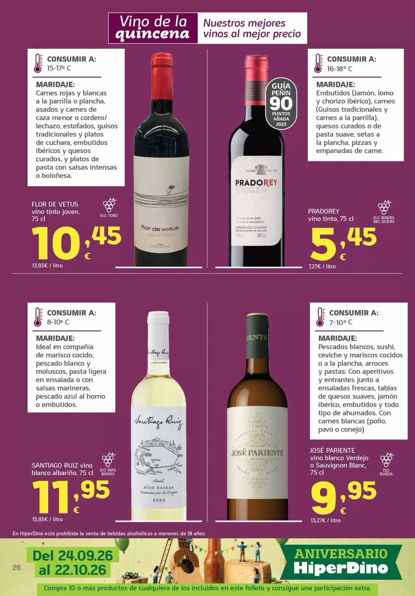 Folleto promocional de HiperDino válido desde el 13/10/2026 - Página 26.