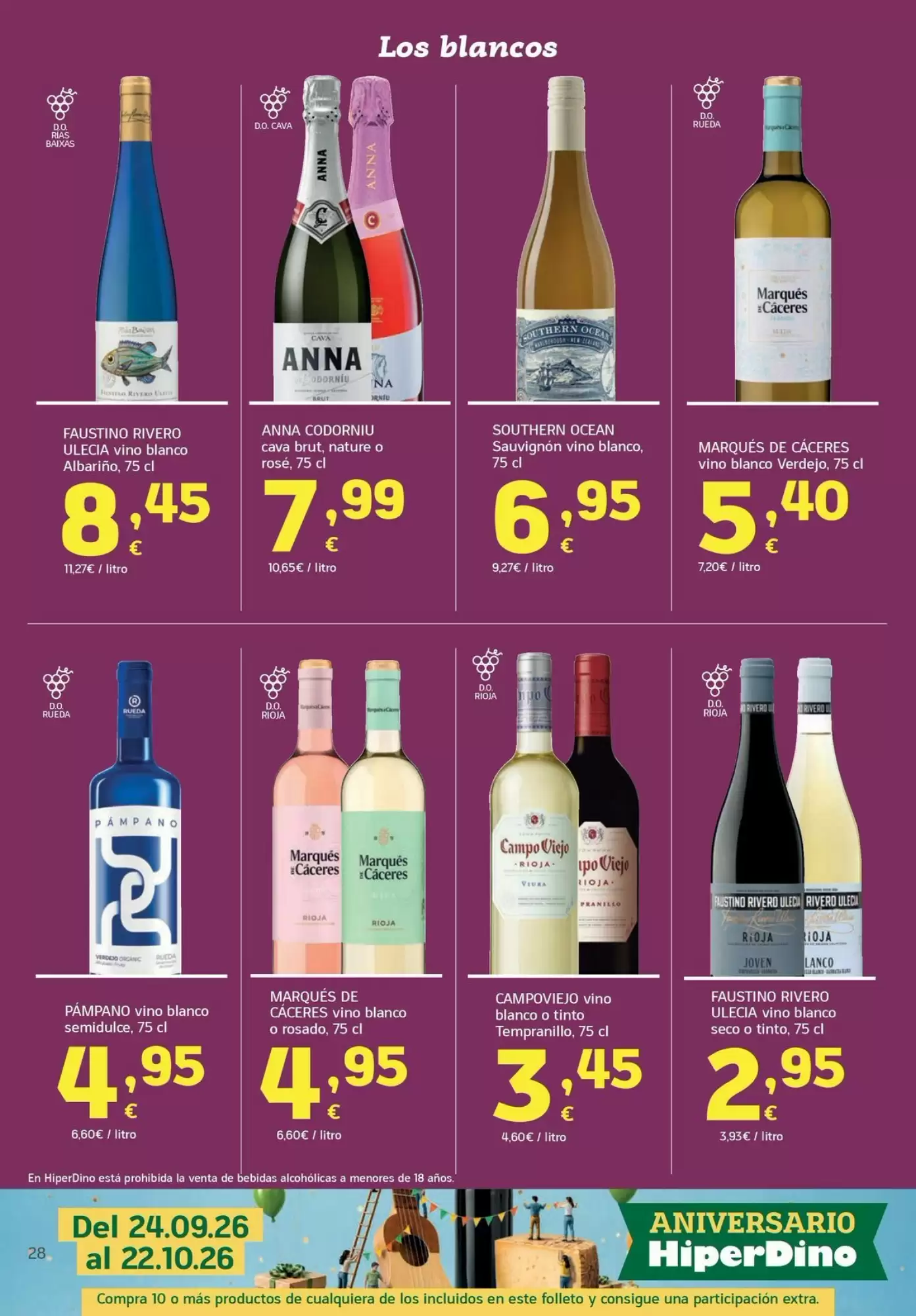 Folleto promocional de HiperDino válido desde el 13/10/2026 - Página 28.