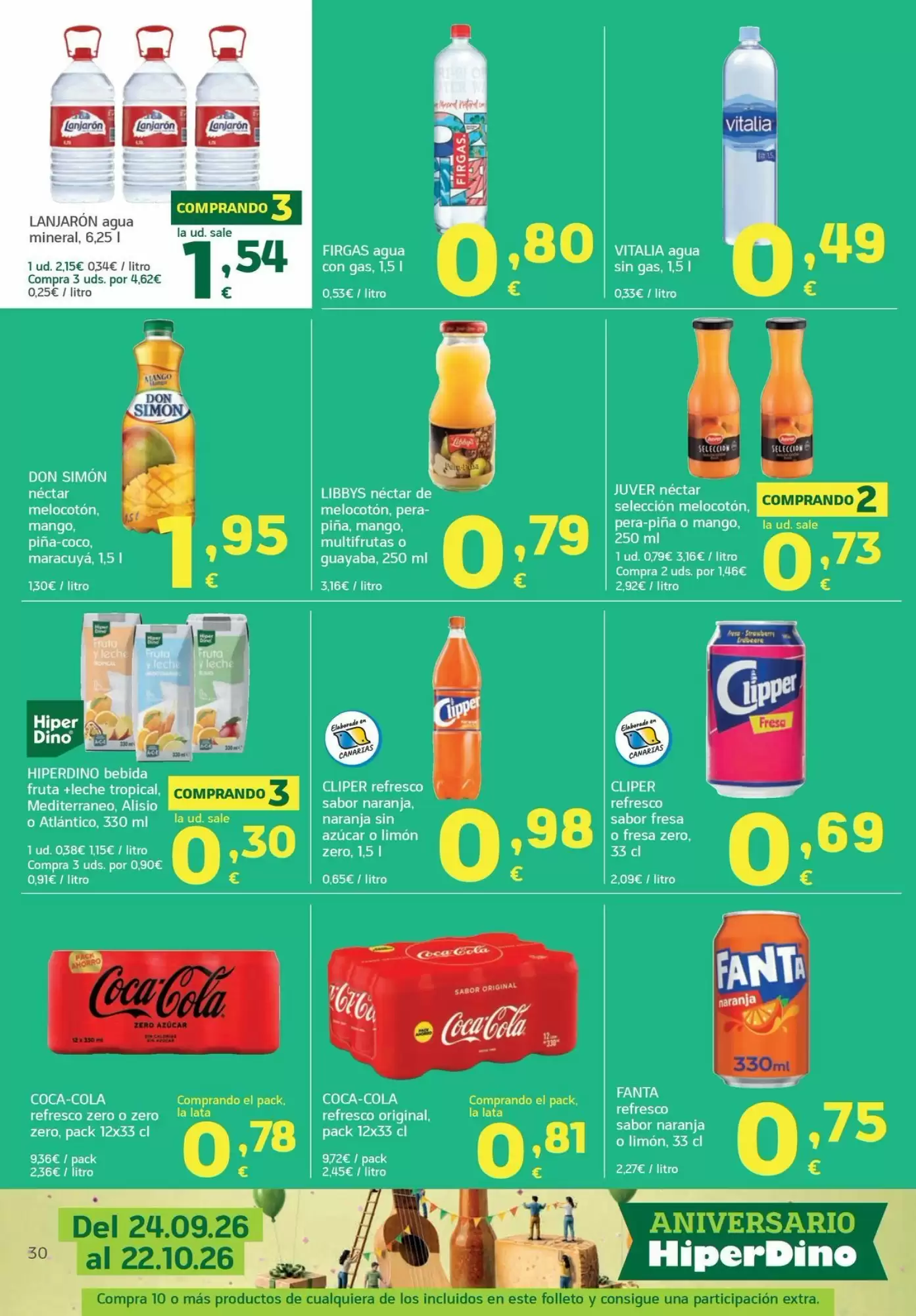 Folleto promocional de HiperDino válido desde el 13/10/2026 - Página 30.