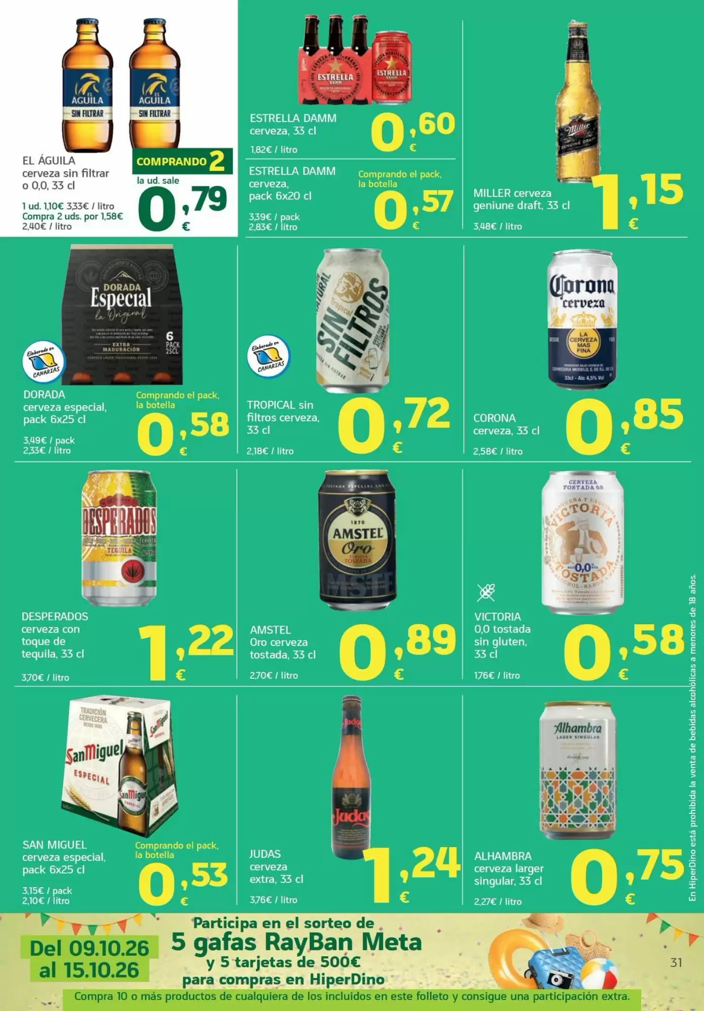 Folleto promocional de HiperDino válido desde el 13/10/2026 - Página 31.