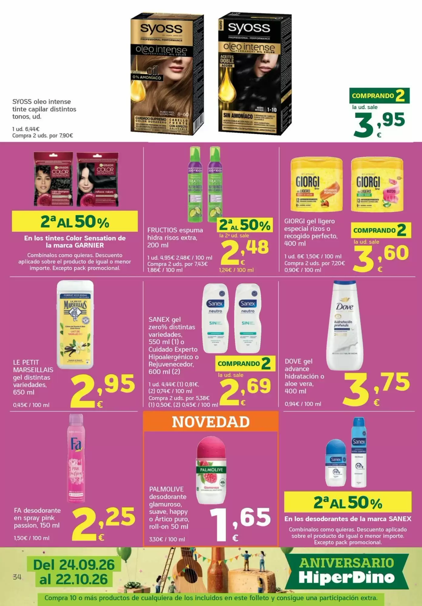 Folleto promocional de HiperDino válido desde el 13/10/2026 - Página 34.