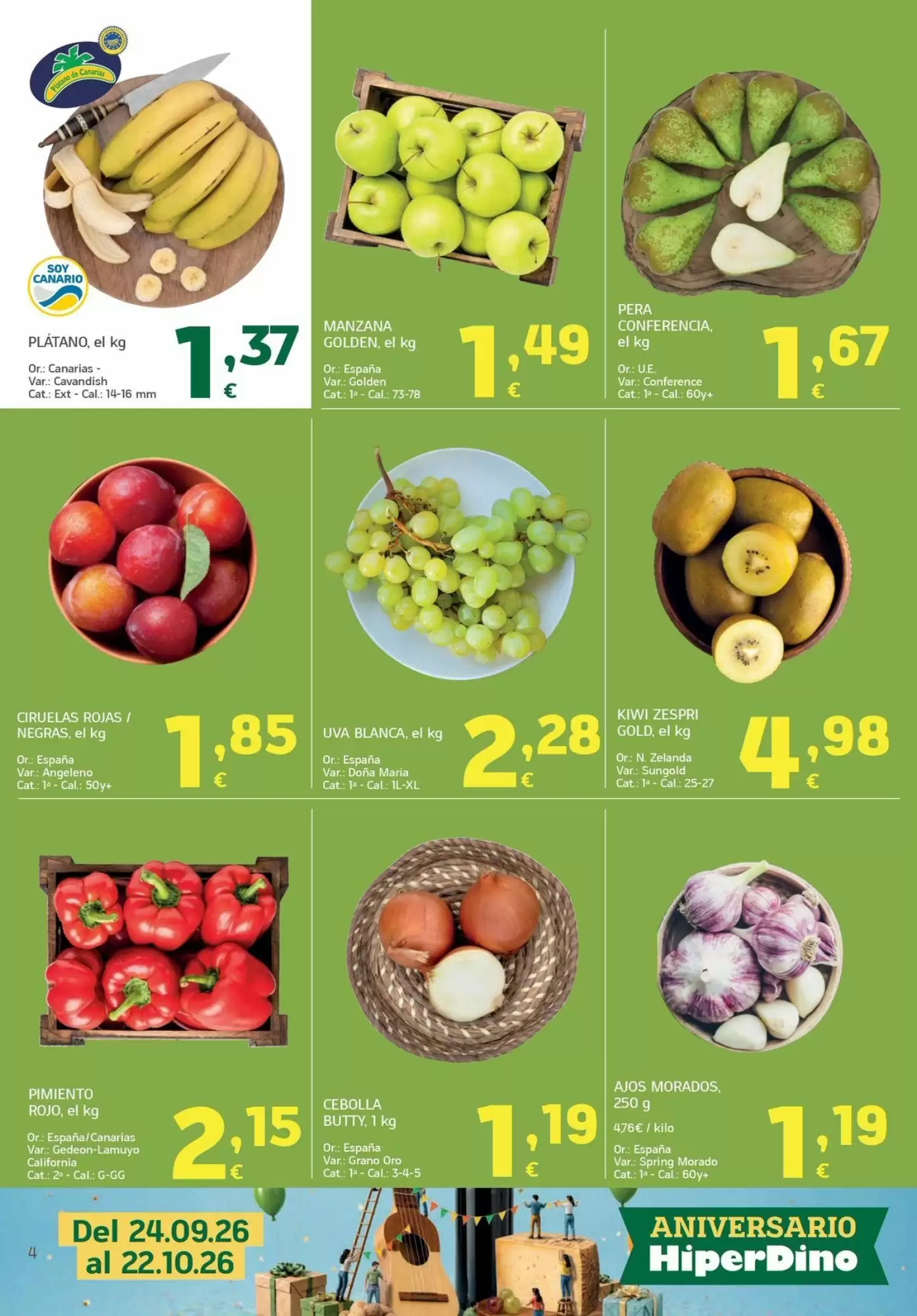 Folleto promocional de HiperDino válido desde el 13/10/2026 - Página 4.