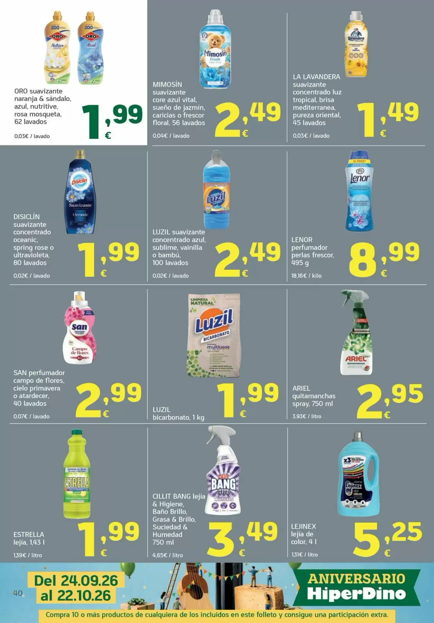 Folleto promocional de HiperDino válido desde el 13/10/2026 - Página 40.